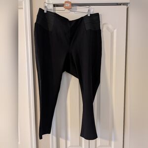 Eloquii Classic Black Leggings With Mesh